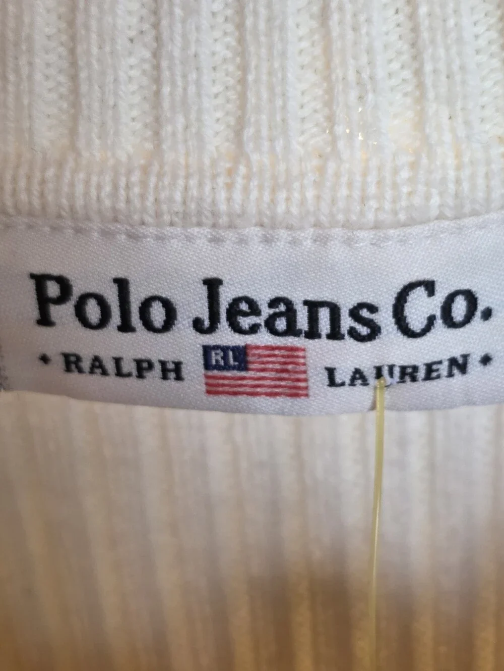 Polo Ralph Lauren cream ribbed
